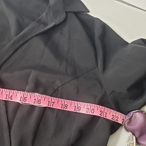 Vintage Newport News Y2K Elegant Flowy Tailored Event Cocktails Party Wrap Dress - Picture 8 of 13